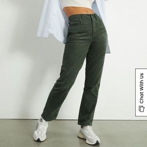 Green Corduroy Mom Jeans from PacSun
